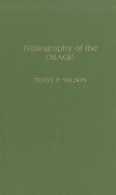 Book cover for Bibliography of the Osage