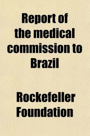 Cover of Report of the Medical Commission to Brazil