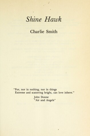 Cover of Shine Hawk