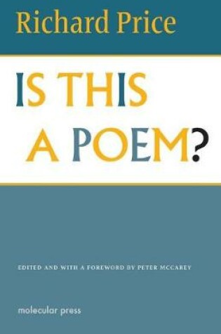 Cover of Is This a Poem?