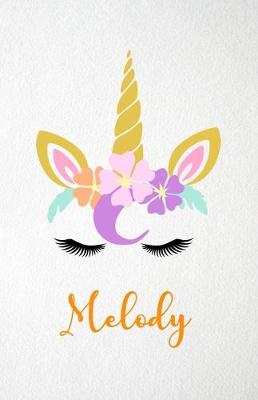 Book cover for Melody A5 Lined Notebook 110 Pages