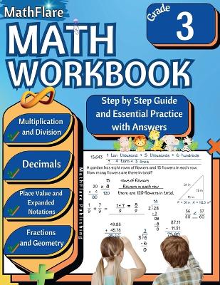 Book cover for MathFlare - Math Workbook 3rd Grade