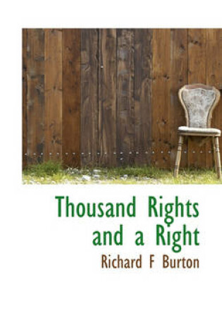 Cover of Thousand Rights and a Right