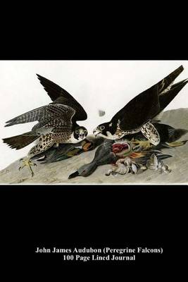 Book cover for John James Audubon (Peregrine Falcons) 100 Page Lined Journal