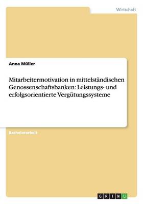 Book cover for Mitarbeitermotivation in mittelständischen Genossenschaftsbanken