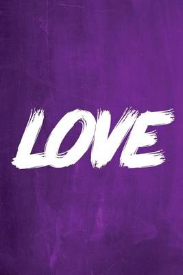 Cover of Chalkboard Journal - LOVE (Purple)