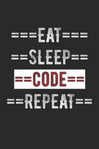 Cover of Coders Journal - Eat Sleep Code Repeat