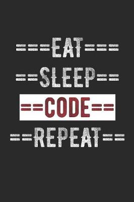 Book cover for Coders Journal - Eat Sleep Code Repeat