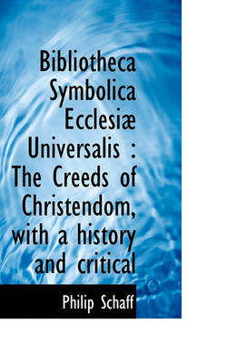 Book cover for Bibliotheca Symbolica Ecclesi Universalis