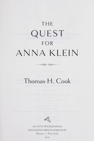 Cover of The Quest for Anna Klein