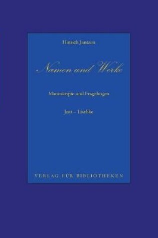 Cover of Namen und Werke 9