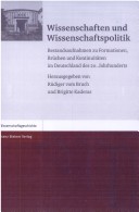 Book cover for Wissenschaften Und Wissenschaftspolitik