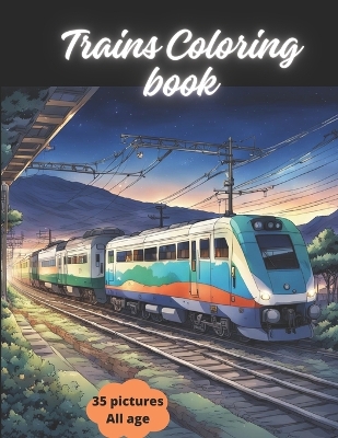 Book cover for Train Coloring Book vol 3