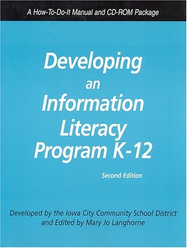 Book cover for Developing an Information Literacy Program K-12