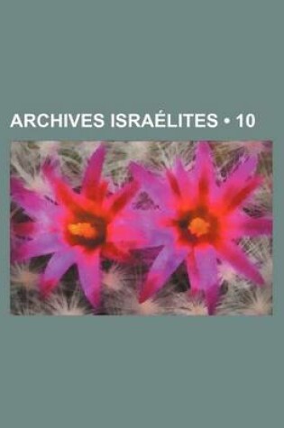 Cover of Archives Israelites (10)