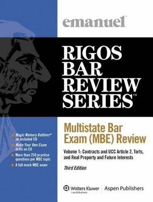 Book cover for Multistate Bar Exam (MBE) Review Volume 1 2009 Edition