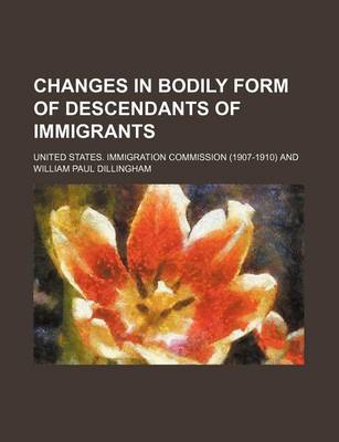 Book cover for Changes in Bodily Form of Descendants of Immigrants