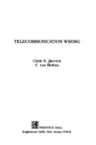 Cover of Telecommunication Wiring