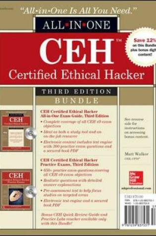 Cover of CEH Certified Ethical Hacker Bundle, Third Edition