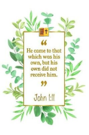 Cover of He Came to That Which Was His Own, But His Own Did Not Receive Him