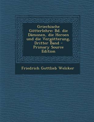 Book cover for Griechische Gotterlehre