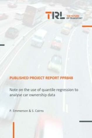 Cover of Note on the use of quantile regression to analyse car ownership data