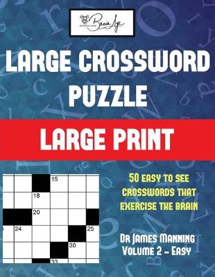 Book cover for Large Crossword Puzzle (Vol 2 - easy)