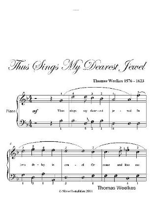 Book cover for Thus Sings My Dearest Jewel Easy Piano Sheet Music