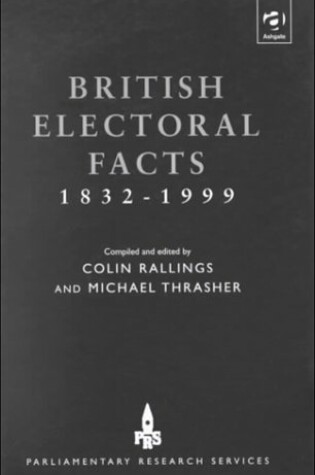 Cover of British Electoral Facts, 1832-1999