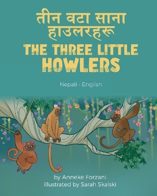 Book cover for The Three Little Howlers (Nepali-English)
