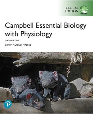 Book cover for Campbell Essential Biology (with Physiology chapters) plus Pearson Modified Mastering Biology with Pearson eText, Global Edition