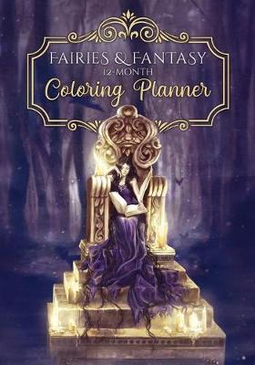Book cover for Fairies and Fantasy Coloring Planner