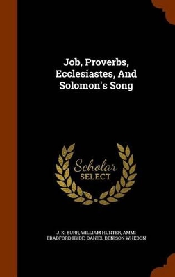 Book cover for Job, Proverbs, Ecclesiastes, and Solomon's Song