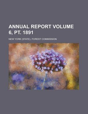 Book cover for Annual Report Volume 6, PT. 1891