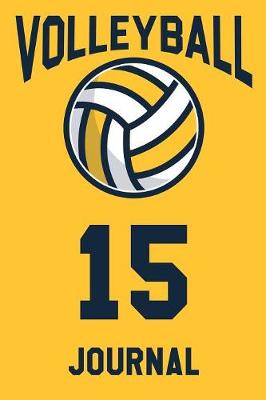 Book cover for Volleyball Journal 15