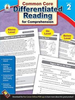 Book cover for Differentiated Reading for Comprehension, Grade 2