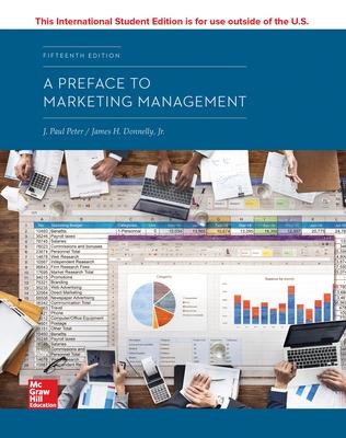 Book cover for ISE A Preface to Marketing Management