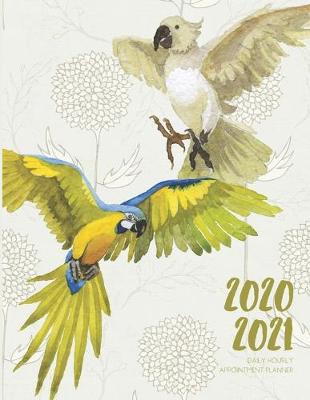 Book cover for Daily Planner 2020-2021 Watercolor Parrot 15 Months Gratitude Hourly Appointment Calendar