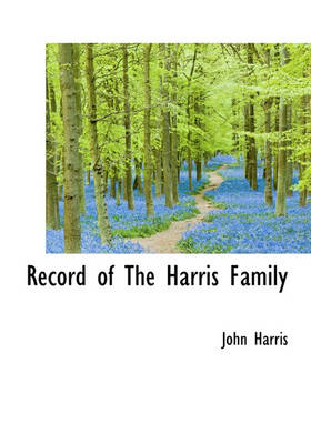 Book cover for Record of the Harris Family