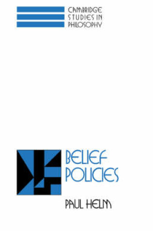 Cover of Belief Policies