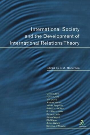 Cover of International Society and the Development of International Relations Theory