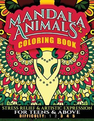 Book cover for Mandala Animals 2 Coloring Book