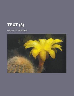 Book cover for Text (3 )