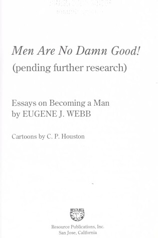 Cover of Men are No Damn Good