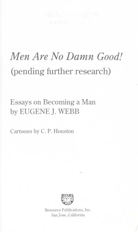 Book cover for Men are No Damn Good