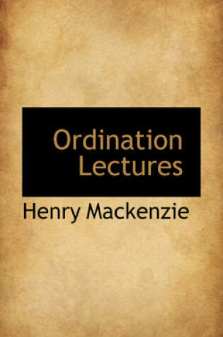 Cover of Ordination Lectures