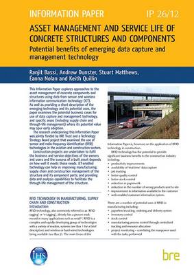 Book cover for Asset Management and Service Life of Concrete Structures and Components: Potential Benefits of Emerging Data Capture and Management Technology