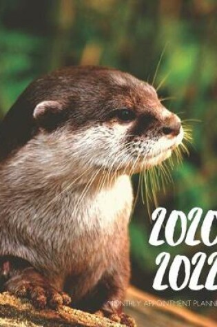 Cover of 2020-2022 Three 3 Year Planner Sea Otters Monthly Calendar Gratitude Agenda Schedule Organizer