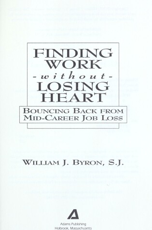 Cover of Finding Work without Losing Heart