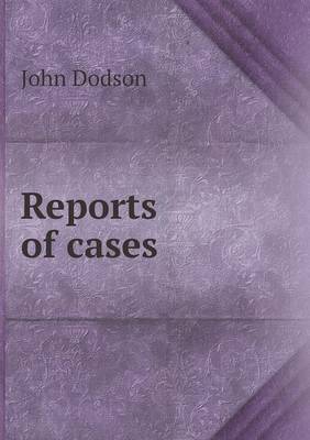 Book cover for Reports of cases